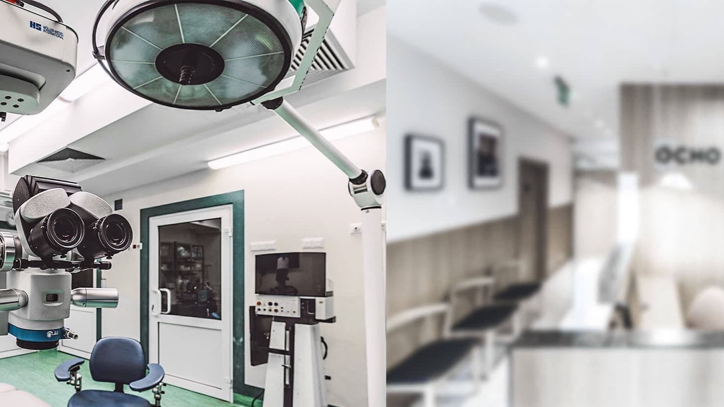 Blok operacyjny i recepcja kliniki OCHO